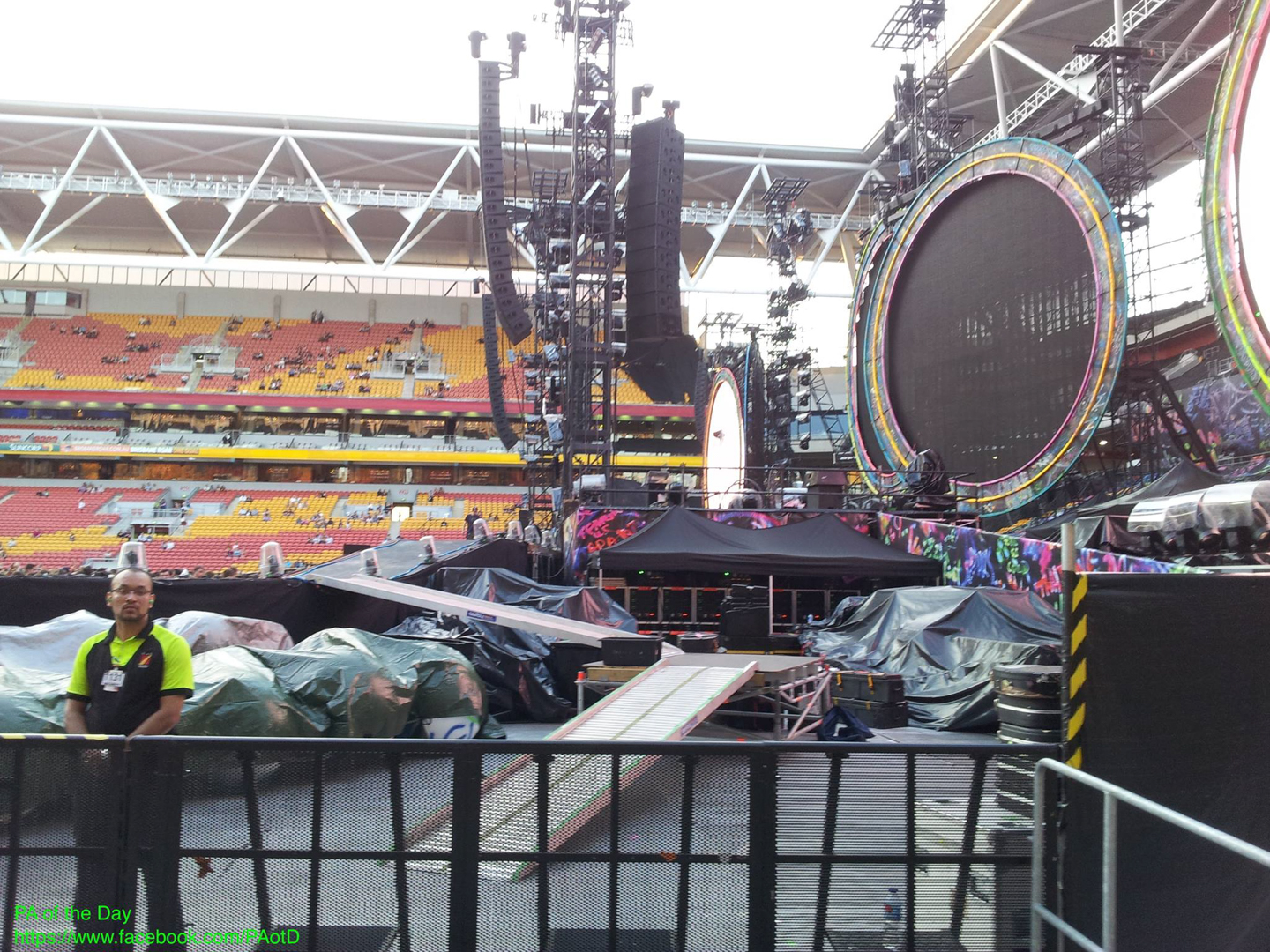 d&b audiotechnik JSeries Coldplay Suncorp Stadium Brisbane Australia